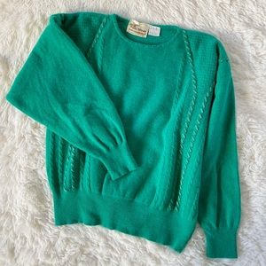 Vintage Green Angora Sweater